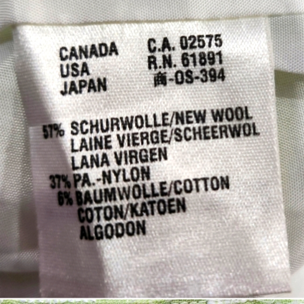 SOLD! ESCADA 8- 12 TWEED BOUCLE GREEN WHITE EYELASH WOOL COTTON SKIRT DRESS SUIT - Picture 7 of 11